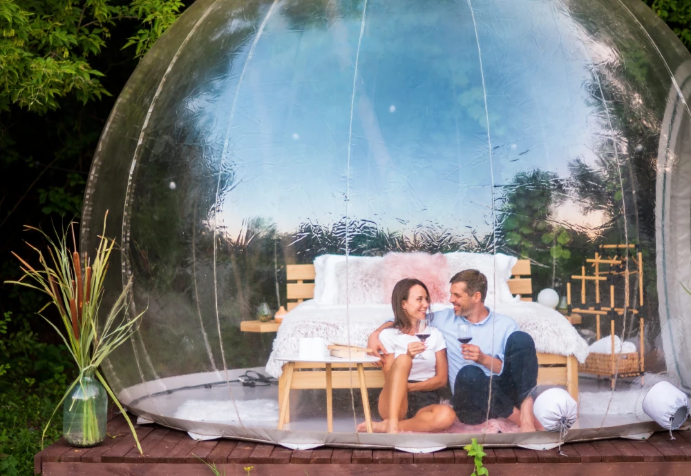 stargazing clear inflatable bubble dome igloo tent